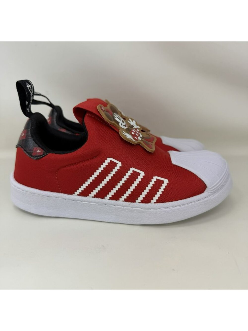 Adidas Superstar 360 Disney Minnie Mouse Slip On Shoes Red Toddler Size 13